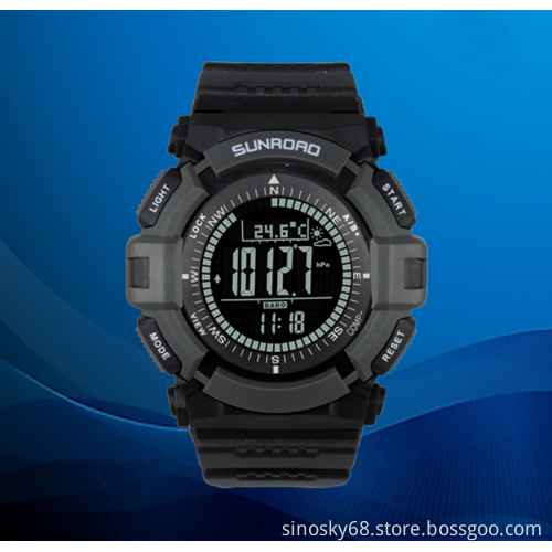 2014 Wrist Fashion Sports Watch with Compass, Barometer, Weather Forecast Waterproof (QT-FR821B)